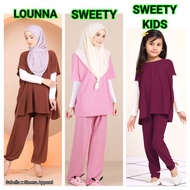 BAJU TIDUR [DEWASA & KANAK2] Saiz XS-4XL / 2y-10y  #LOUNNA #SWEETY #SUIT SABELLA MURAH Berbaloi SELE