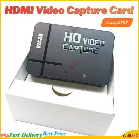 HDMI Card 1080P Ezcap 288P High-Clear Game Recorder Cam K USB Video Capture Device HDMI AV Video Cap