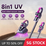 8in1 Cordless Vacuum Cleaner 85000Pa UV Dust Mite Removal Vacuum Cleaner For Bed Household Wet & Dry