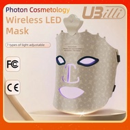 Infared Led Mask Liht Therapy 7 Colors Silicone Mask Full Face 240 Lamp Beads Wirelessly Red Light Theapy Photon Mask