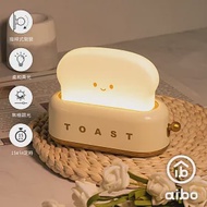 TOAST烤麵包機造型 LED夜燈 杏仁黃