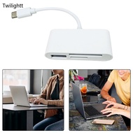 WILI USB C Card Reader Memory Card Reader Adapter USB C to TF Memory Stick with USB