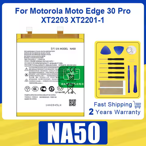 100% New 4800mAh NA50 Battery For motorola MOTO Edge 30 Pro XT2203 XT2201-1 Batteries Batteria + FRE