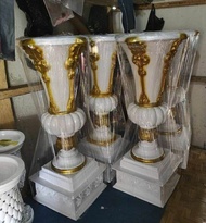 pot fiber dekorasi pelaminan