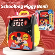 ATM Ketas Bag pack Kids Schoolbag ATM Machine Tabung Simpanan Safe Box Tabung password Mini ATM mach