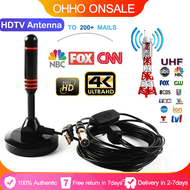 【Original+24hours delivery】Hd Indoor Amplified Digital Tv Antenna 200 Miles Ultra Hdtv With Amplifier IEC male head