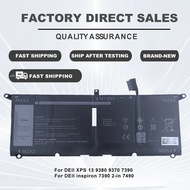 🔥 DXGH8 Laptop Baery For Dell XPS 13 9380 9370 7390 For Dell piron 7390 2-in-1 7490 G8VCF H754V 0H75