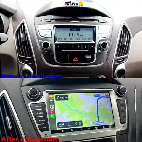 CHSTEK Android 13 Carplay For Hyundai IX35 2009-2015 Tucson 2 LM Car Radio Multimedia Stereo WIFI Bl