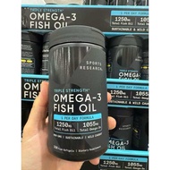 Dầu cá Sports Research Omega-3 Fish Oil Triple Strength 150 viên