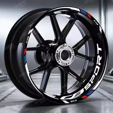 Reflective Motorcycle Racing Sport Wheel Rim Sticker 17 Inches Waterproof Accessories PVC Decal For