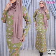 mini kurung cotton  by anggun collection