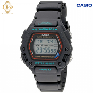 Casio Watch for Men's DW-290-1VSD Black Rubber Strap 200m Digital