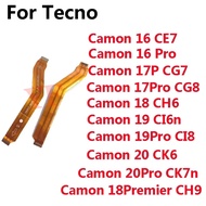 30PCS For Tecno Camon 18 Premier CH9 Motherboard Main Board Connector USB Board LCD Flex Cable Repai