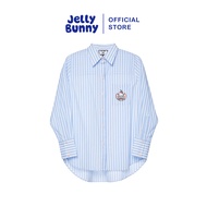 JELLY BUNNY เสื้อเชิ้ตแขนยาวลายทางปักลาย TOM AND JERRY รุ่น B26SGWA027