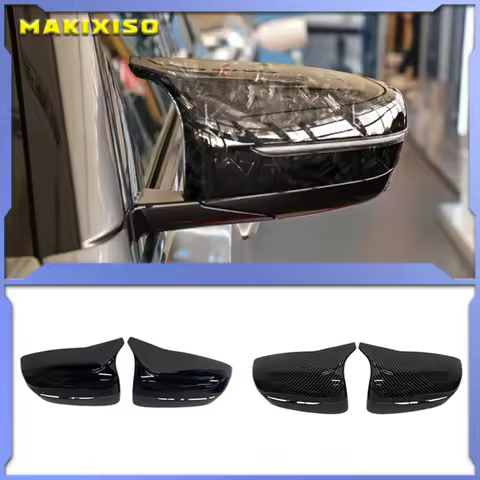 Carbon Fiber Exterior Side Rearview Mirror Cover Trim For BMW 3 4 5 7 8-Series G20 G21 G28 G11 G12 G