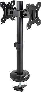 TOOQ DB1132TN-B Desk Mount for 2 Monitors from 17 to 32 Inches VESA 75 x 75 and 100 x 100 mm Steel B