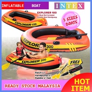 INTEX 58331 1.85M / 58332 2.11M / 58329 / 58354 Explorer Inflatable Kayak Canoe Boat Bot Mancing Ang