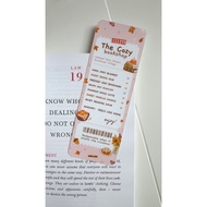 The Cosy Bookshop Receipt Bookmark