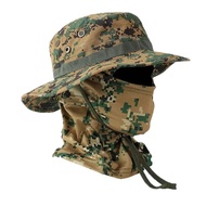 Outdoor Bucket Hat Balaclava Set Sun Protection Fishing Hiking Tactical Face Mask Full Head Cover
