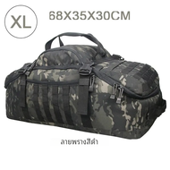 Lqarmy กระเป๋าเป้สะพายหลังสำหรับตั้งแคมป์80L 60L ผู้ชายกระเป๋าเป้ยุทธวิธีเดินทางเดินป่าปีนเขากระเป๋ากีฬายิมกระเป๋าดัฟเฟิล