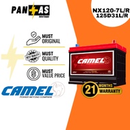 [Install Support] CAMEL Premium PLUS MF Car Battery Bateri Kereta | 125D31L/R | NX120-7 N70Z TOYOTA 