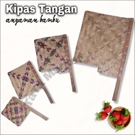 SQUARE BAMBOO HAND FAN Bamboo Fan/ Satay Fan/ Grilled Fish Fan/ Grill Chicken Fan/