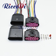 1Sets 14 Pin 14Pin car Headlight Xenon Lamp Plug auto headlight lamp socket waterproof connector 1J0