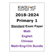 2018 - 2022 2023 2024 Primary 1 P1 Math , English , Chinese Top School Past Year Kiasu Exam Paper WA