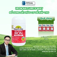 Nature’s Way High Strength Iron + Vitamin C&B12 ORGANIC Iron - Supports Iron Supplement, Vitamin C &