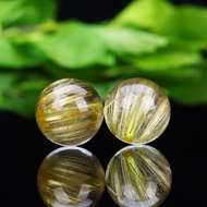 Brazil Tự Nhiên Titan Vòng hạt cườm rời Tự Làm Đồ Trang Sức Tóc Vàng hạt đơn Vòng tay pha lê Cho Nam