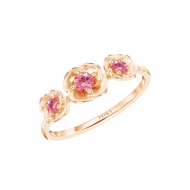 PRIMA แหวนประดับอัญมณี Pink Tourmaline ตัวเรือน 9K สี Rose Gold Flora Collection 993R0049-01