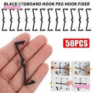 AHTY 50Pcs Pegboard Hook Locks, Plate Clamp Locks Holder Hook Fastening Buckle, Durable Garage Acces