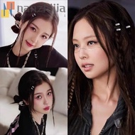 NANZHIJIA 2/4/6pcs/set Silver Round Hairclasp, Hair Braiding Y2K Hair Braid Tubes, Hair Accessories 