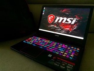 MSI微星17.3吋電競筆電i7-8750H,GTX1060-6G,16G Ram,256G SSD+1TB
