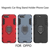 OPPO R9 R9S R11 R11S Plus Reno Phone Case Magnetic Car Ring Stand Holder bumper Shockproof Shell Hard Cover Case