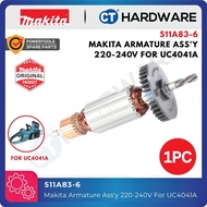 Makita 511A83‑6 Armature Assembly 220‑240 V – Spare Part for UC4041A