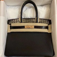 Hermes Birkin 30😍CD89 Noir 黑色 Touch🐊 RGHW 玫瑰金扣 最新 U stamp