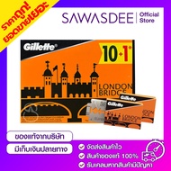 [100ใบ แถมฟรี! 10ใบ ] Gillette london bridge ใบมีด ยิลเลตต์ ลอนดอน บริดจ์ ใบมีดโกน 1 กล่อง