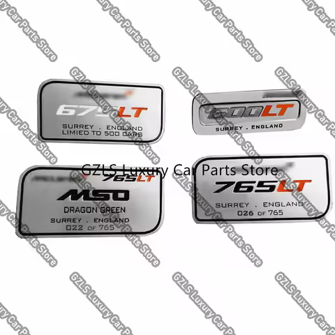 1pair For Mclaren MSO 600LT 675LT 765LT Series Badge