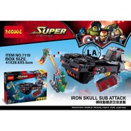 Decool 7119 Iron Skull Sub Attack Building Block