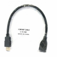 NK1 kabel hdmi m to hdmi f 30cm /kabel hdmi extention 30cm