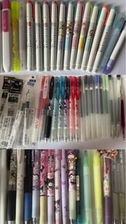 斑馬Mildliner螢光筆、Pilot Juice Up、Sanrio卡通筆