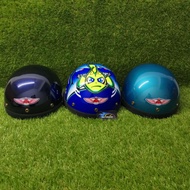 MHR RACING HALF HELMET SEPARUH (100% ORIGINAL) WITH VISOR HELMET STENG TURTLE CAP