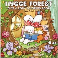 [PDF] 49Pgs Hygge Forest: Cute Animal Forest Colouring Book by Hygge Artful | Colouring book Digital