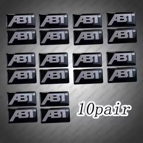 10 Pair Motorcycle Sticker Accessories Decal Resin Gel Small Logo for ABT