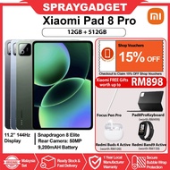 Xiaomi Pad 8 Pro/ Xiaomi Pad 8 -11.2" 144Hz Display l Xiaomi Hyper Al l 9200mAH Massive Battery