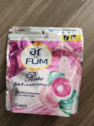 Ar FUM 5合1洗衣膠囊玫瑰味