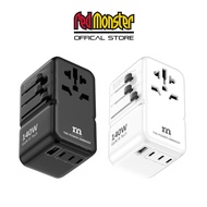 Red Monster WORLD PLUG PREMIUM | ULTRA - PD 140W | PD 100W Universal Travel Adapter | Powered with G