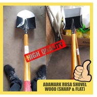 ADAMARK RUSA WOOD SHOVEL (SHARP AND FLAT) ALL USES SHOVEL HEAVY DUTY