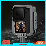 TELESIN Case GoPro Hero 9/10/11/12 Aluminum Alloy Protective Housing - GP-FMS-G11-TZ